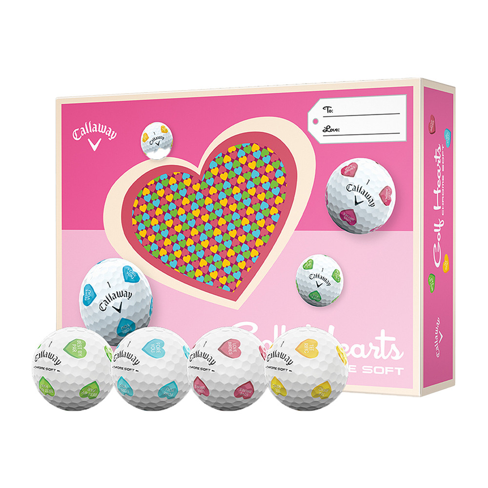CHROME HEARTS　ゴルフアクセサリー2点セット Callaway Chrome Soft Golf Hearts Golf Balls - Maple Hill Golf